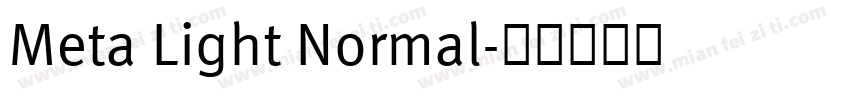 Meta Light Normal字体转换